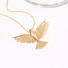 COLAR ESPÍRITO SANTO COM ZIRCONIAS - Adrélle Semijoias