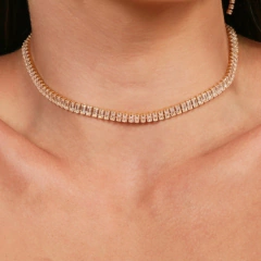 CHOKER RIVIERA BAGUETTE CRISTAL
