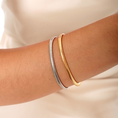 PULSEIRA MALHA SNAKE 4MM COM FECHO JOIA