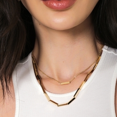 COLAR CANUTILHOS QUADRADOS BANHADO - buy online
