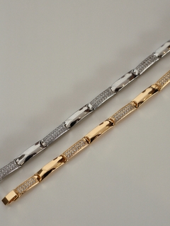 PULSEIRA ARTICULADA COM ZIRCONIAS URBAN - comprar online