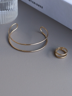 BRACELETE AJUSTAVEL EFEITO DUPLO - comprar online