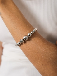 BRACELETE ROBUSTO ESFERAS - Adrélle Semijoias