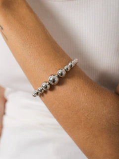 BRACELETE ROBUSTO ESFERAS - Adrélle Semijoias