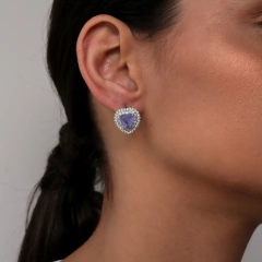 BRINCO CORAÇÃO PEDRA FUSION RODIO BRANCO