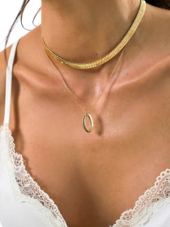 COLAR ELO OVAL LISO - comprar online
