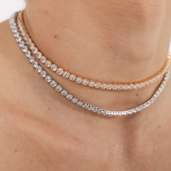 CHOKER RIVIERA CRISTAL 4MM on internet