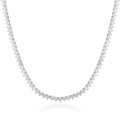 COLAR RIVIERA CRAVAÇÃO 3 GARRAS RODIO BRANCO - online store