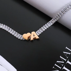 PINGENTE LETRA LISA PASSANTE GRD RODIO BRANCO - comprar online