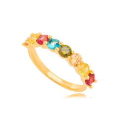 ANEL COM ZIRCONIAS COLOR BRIGHT na internet