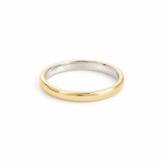 Aliança em Prata 925 e Revestida em Ouro 18k 2mm - comprar online