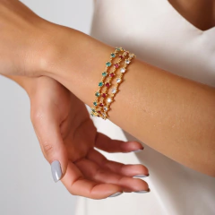 PULSEIRA RIVIERA 3 PONTOS CRISTAL