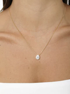 Colar Gota Microzirconia