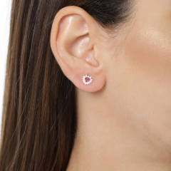 BRINCO CORAÇÃO ZIRCONIA PRATA 925 - comprar online