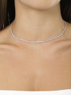 CHOKER RIVIERA CRISTAL 3MM na internet