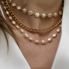 CHOKER PÉROLA ORGÂNICA STYLE