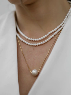 COLAR ESFERA PÉROLA SHELL - tienda online