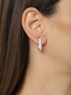 BRINCO RETANGULAR CLICK COM ZIRCONIAS PURE - tienda online
