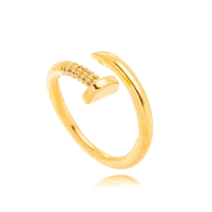 ANEL PREGO ZIRCONIA LUXO OURO na internet