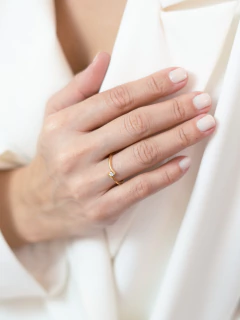 ANEL ZIRCONIA LISO DELICADO - loja online