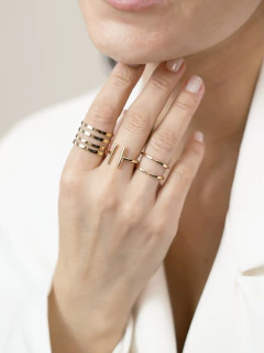 KIT 3 ANÉIS MINIMALISTAS AJUSTÁVEIS LISO - online store