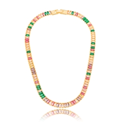 CHOKER RIVIERA BAGUETTE COLOR - comprar online