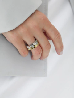 ANEL DUO COLOR COM PEDRAS VARIADAS na internet