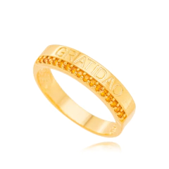 ANEL ZIRCONIA LARANJA GRATIDÃO - comprar online