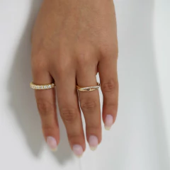 ANEL APARADOR CRAVEJADO LUXY OURO - Adrélle Semijoias