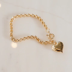 PULSEIRA ELOS PORTUGUES PINGENTE CORAÇÃO - buy online