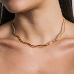 CHOKER ARO ONDULADO COM AJUSTE - Adrélle Semijoias