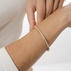 BRACELETE MICRO ZIRCONIAS DUPLA LUXO - tienda online