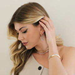 CHOKER TUBO LISO ONDULADO - tienda online