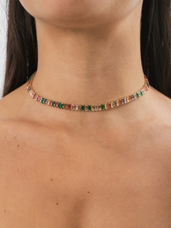 CHOKER RIVIERA BAGUETTE COLOR COM AJUSTE - comprar online