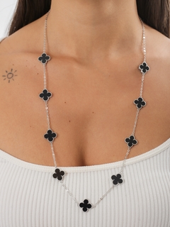 COLAR LONGO TREVOS VIRGINIA RODIO BRANCO - buy online
