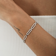 PULSEIRA ARTICULADA COM ZIRCONIAS - comprar online