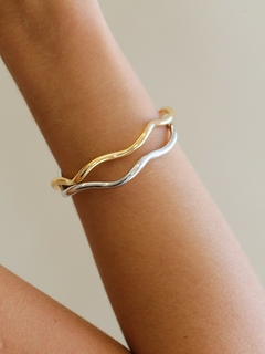 BRACELETE ONDULADO STYLE - Adrélle Semijoias