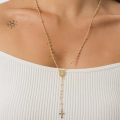 COLAR TERCO BANHADO OURO 18K - Adrélle Semijoias