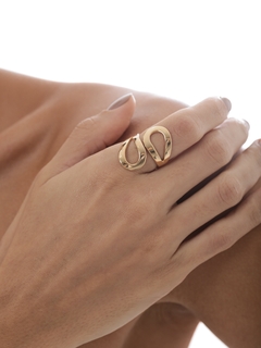 MAX ORGANIC HOLLOW DOUBLE RING - Adrélle Semijoias