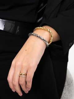 PULSEIRA ROLIÇA LISA FEELING - Adrélle Semijoias