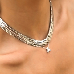 COLAR INICIAL LISA FLUIR RÓDIO BRANCO - buy online