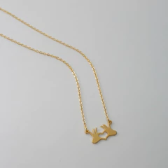 COLAR CORAÇÃO MINIMALISTA AURA - Adrélle Semijoias
