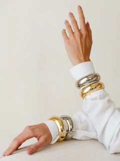 bracelete maxi ouro 18k 