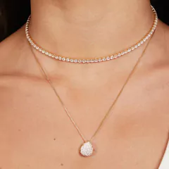 CHOKER RIVIERA CRISTAL 3MM - loja online