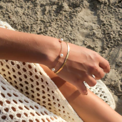 PULSEIRA FITA LISA 3MM 16CM - Adrélle Semijoias