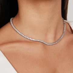 CHOKER RIVIERA CRISTAL CRAVAÇÃO 3 PONTOS - Adrélle Semijoias