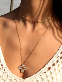 CHOKER CORRENTE ELOS RETANTULARES 3,5MM - loja online