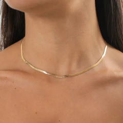 choker fita lisa 3mm