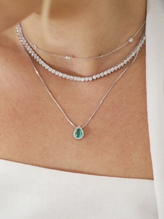 COLAR RIVIERA CRAVAÇÃO 3 GARRAS RODIO BRANCO na internet