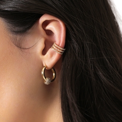 BRINCO ARGOLA COM ESFERA DE MICROZIRCONIAS